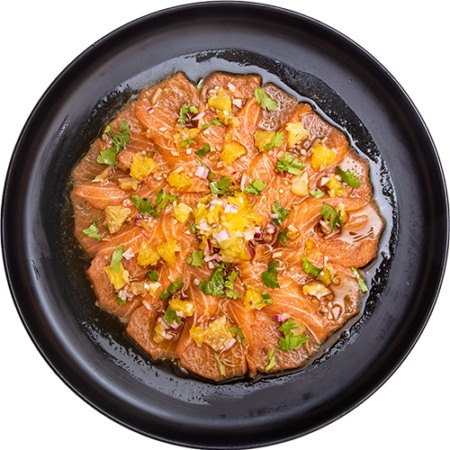 CAR01 Tropical Salmon Carpaccio (DINE IN)