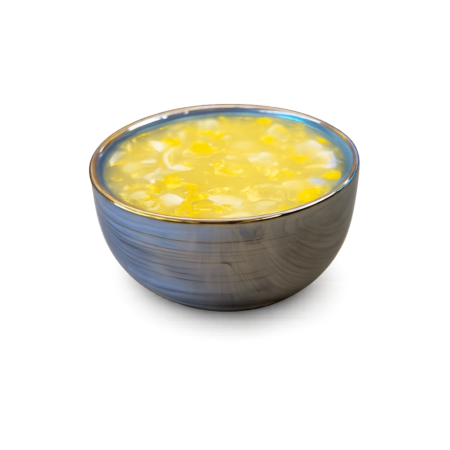 Chicken corn soup (or vegetarian option)