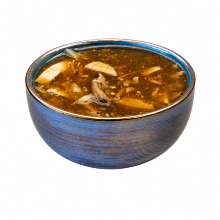 Hot and sour Pekin soup (or vegetarian option)